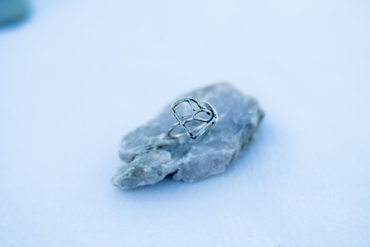 Anillo Corazón fundido