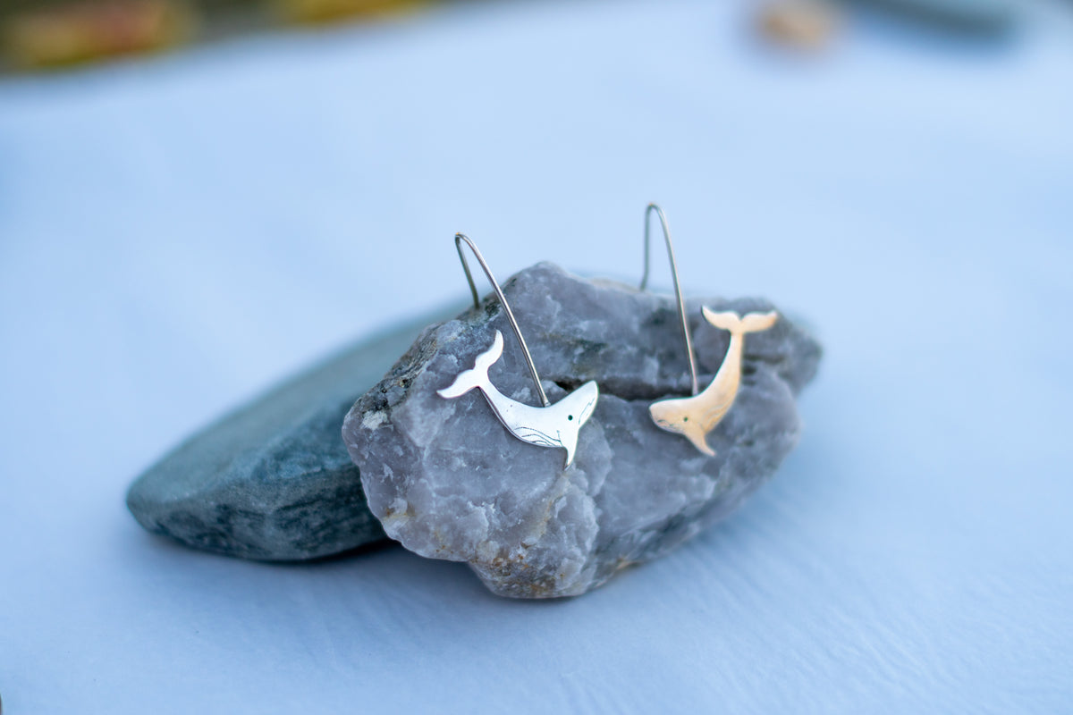 Pendientes Ballena Largos